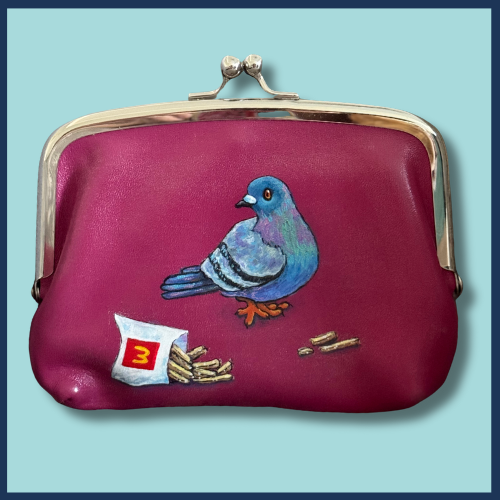 Ready to Adopt  Pigeon Purse