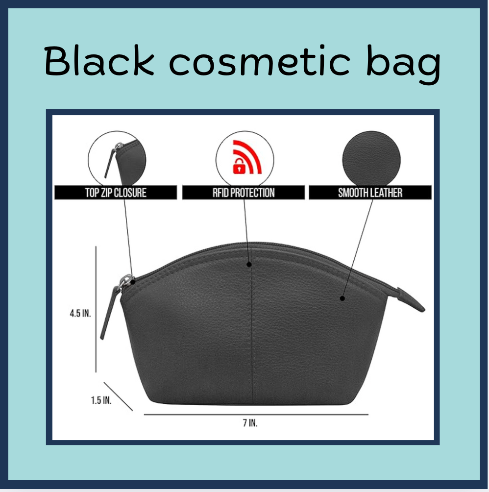 One-of-a-Kind Hand painted Leather Cosmetic case of your pet