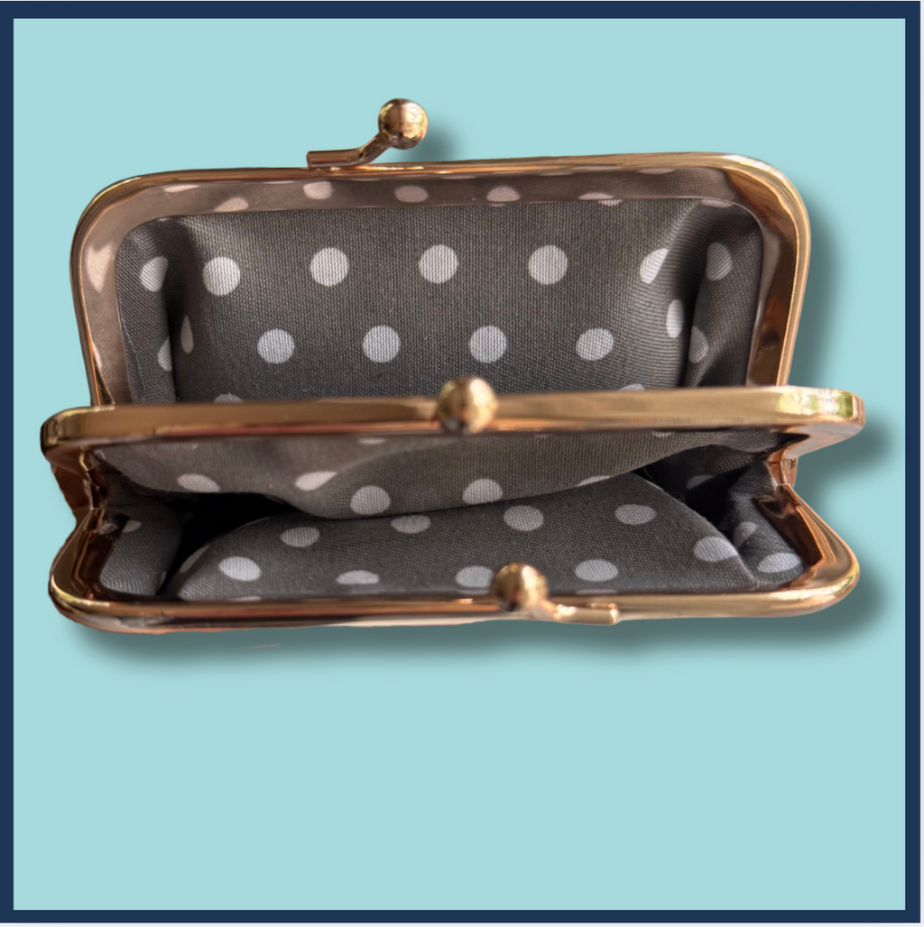 Ready to Adopt – Hand-Painted Poodle Purse